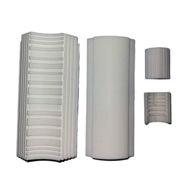 Custom Beryllium Oxide Ceramic Plate Substrate — view 1 Custom Beryllium Oxide Ceramic Plate Substrate — reference component view 1