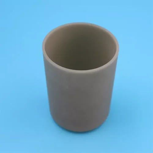 Aluminum nitride crucible — view 1 Aluminum nitride crucible — reference component view 1