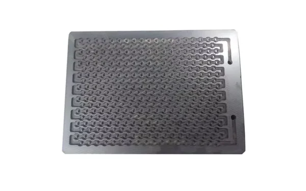 Silicon Carbide Microreaction Plate — view 2 Silicon Carbide Microreaction Plate — reference component view 2