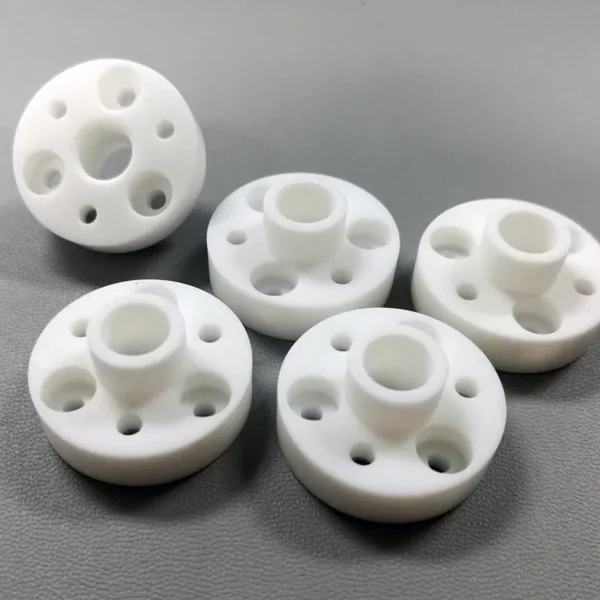 Machinable ceramic flange bushings — view 2 Machinable ceramic flange bushings — reference component view 2