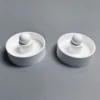Boron Nitride Ceramic Through Threaded Cylinders — view 2 Boron Nitride Ceramic Through Threaded Cylinders — reference component view 2