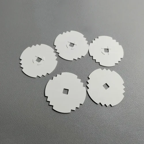 PBN Pyrolytic Boron Nitride Ceramic Sheet Parts — view 1 PBN Pyrolytic Boron Nitride Ceramic Sheet Parts — reference component view 1