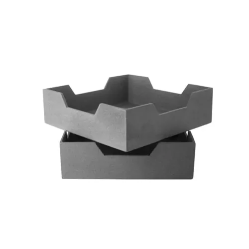 Silicon Carbide Square Crucible — view 1 Silicon Carbide Square Crucible — reference component view 1