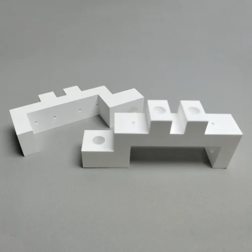 Boron Nitride Ceramic Shaped Parts — view 1 Boron Nitride Ceramic Shaped Parts — reference component view 1