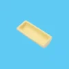 Aluminum nitride ceramic spacer precision machining — view 2 Aluminum nitride ceramic spacer precision machining — reference component view 2