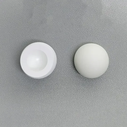 Boron Nitride Ceramic Dome Components — view 1 Boron Nitride Ceramic Dome Components — reference component view 1