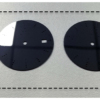 Laser processing of black zirconia watch plate — view 2 Laser processing of black zirconia watch plate — reference component view 2