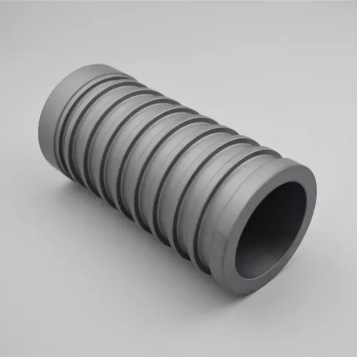 Silicon Carbide Ceramic Threaded Tube — view 1 Silicon Carbide Ceramic Threaded Tube — reference component view 1