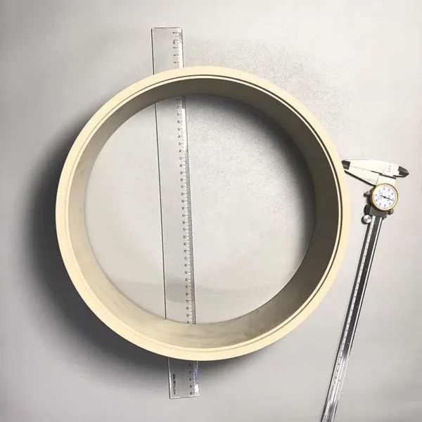 Aluminum Nitride Ceramic Large Circle — view 2 Aluminum Nitride Ceramic Large Circle — reference component view 2