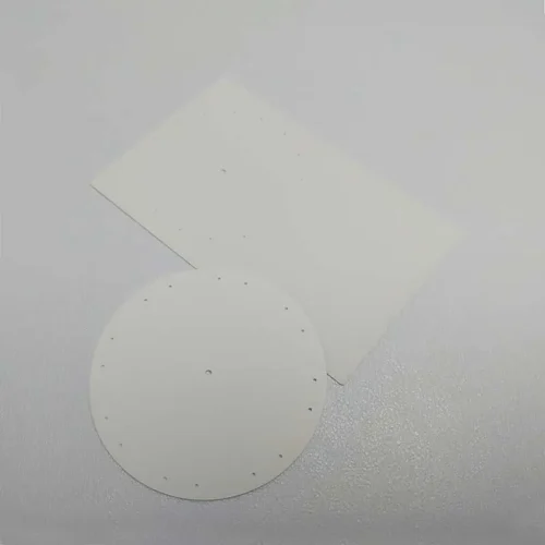 Laser Cutting of Aluminum Nitride Ceramic Sheet — view 1 Laser Cutting of Aluminum Nitride Ceramic Sheet — reference component view 1